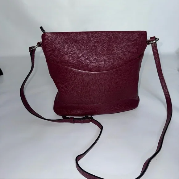 Corder London Elegant Burgundy Crossbody Bag Real Leather like new! - Picture 1 of 16